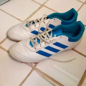 Blue Adidas Soccer Cleats WO'S 9 1/2